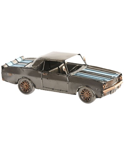 Figura Decorativa Home ESPRIT Azul Plateado Coche Vintage 30 X 11 X 10 CM