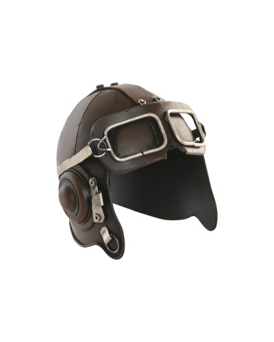 Figurine Décorative Home ESPRIT Marron Aviateur Vintage 14 x 16,5 x 14,5 cm