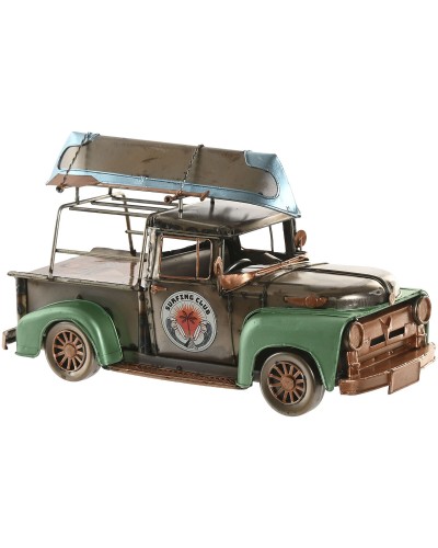 Figura Decorativa Home ESPRIT Verde Plateado Vintage Camioneta 30 X 13 X 16 CM