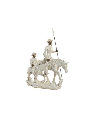 Figura Decorativa Home ESPRIT Blanco Dorado 28,5 X 13 X 33 CM