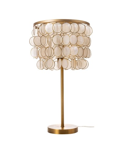 Desk lamp Home ESPRIT Beige Golden 50 W 220 V