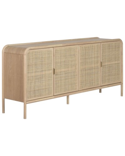Anrichte Home ESPRIT Rattan Tanne 180 x 40 x 82 cm