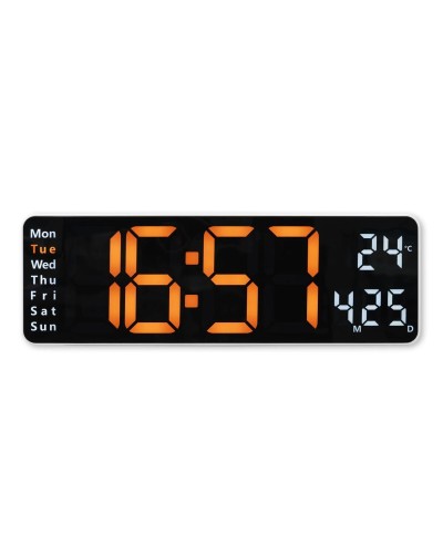 Wall Clock with Thermometer Hama 00222224 White Black