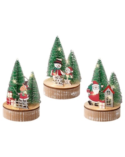 Figurine Décorative Lumineo Noël Ø 8 x 12 cm