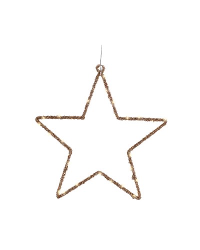 Julstjärna Lumineo Gyllene 38 x 38 cm