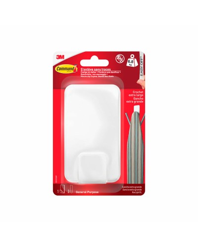 Hook for hanging up 3M 6,8 kg White Plastic (1 Unit)