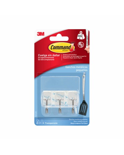 Crochet pour suspendre 3M Transparent 225 g 19 X 41 X 19 MM Plastique