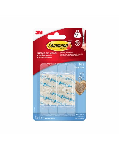 Gancio per appenderla 3M 225 g Trasparente Plastica (6 Unità)