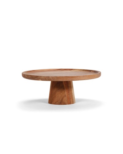 Andrea House Natural Wood Cake Stand for Serving Desserts and Elegant Presentations
