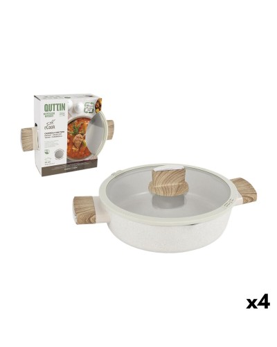 Cacerola Con Tapa Quttin Ecook 24 x 11 cm 2,8 mm (4 Unidades)