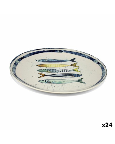 Piatto da pranzo La Mediterránea Peixe 25,5 cm (24 Unità)