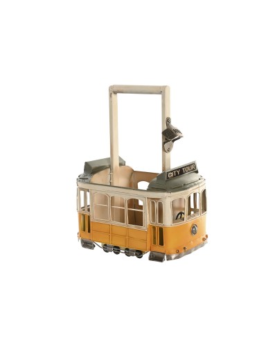 Flaschenregal Home ESPRIT Gelb Weiß 28 X 17 X 37 CM