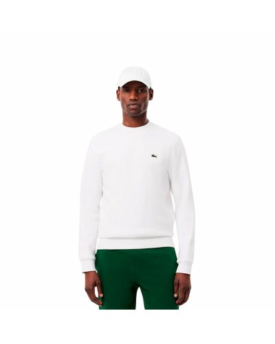 Felpa senza Cappuccio Uomo Lacoste Core Performance Bianco