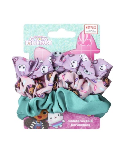 Gomas de Pelo Gabby's Dollhouse Rosa 3 Piezas