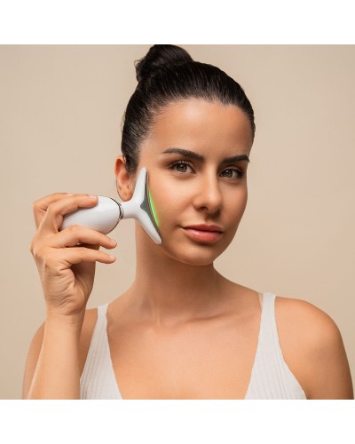 Masajeador Facial Eléctrico Reafirmante para Cara y Cuello con LED, EMS y Calor Selora InnovaGoods