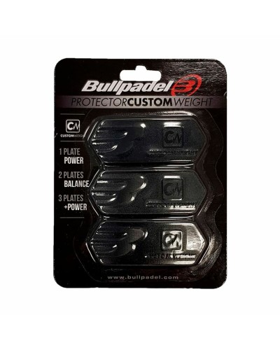 Bullpadel CUSTOM-005: Protecciones Articulares Negras Anti-Caída Tenis/Pádel
