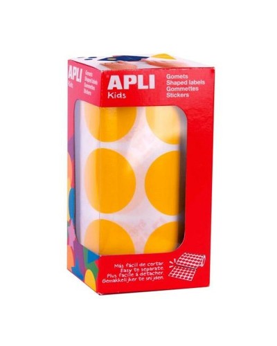 Stickers Apli Yellow Circular