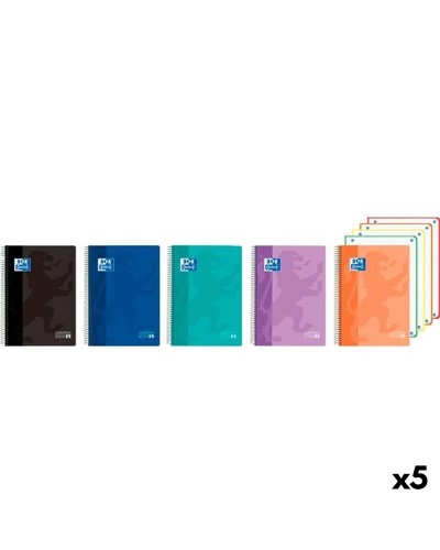 Anteckningsbok Oxford A5 120 Blad (5 antal)