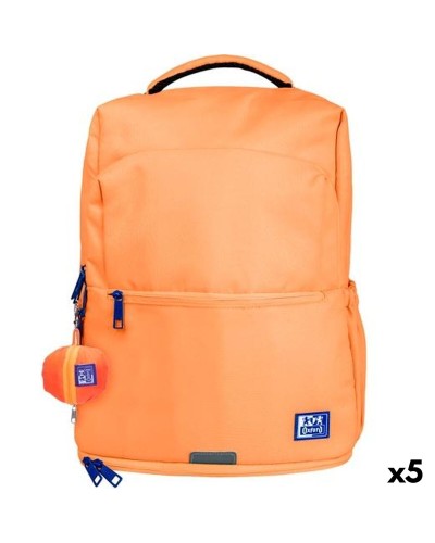 Mochila Escolar Oxford YOUNG PROOF B-OUT Melocotón 30 x 42 x 15 cm (5 Unidades)