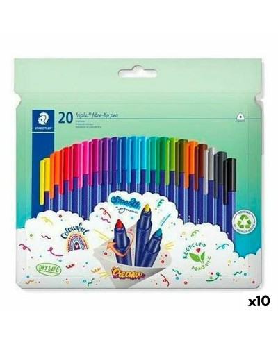 Set di Pennarelli Staedtler TRIPLUS COLOR Multicolore 20 Pezzi (10 Unità)