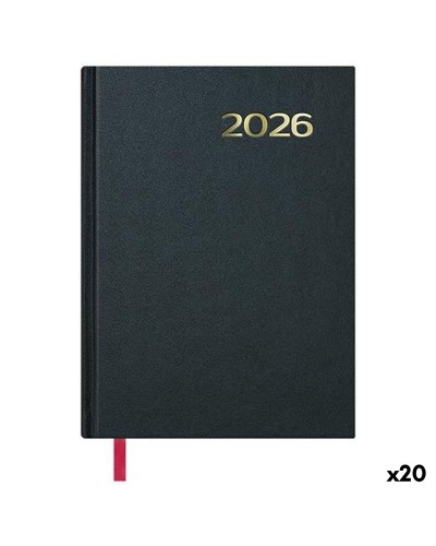 Agenda DOHE SÍNTEX Zwart 14 x 20 cm 2026 (20 Stuks)