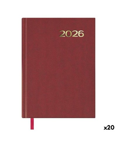 Agenda DOHE SÍNTEX Bordeaux 14 x 20 cm 2026 (20 Unità)