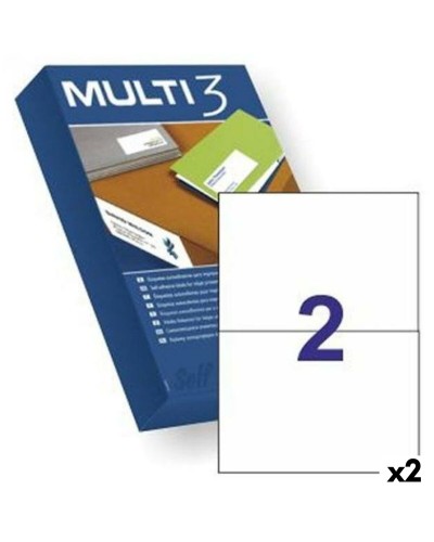 Självhäftande etiketter MULTI 3 Vit 500 Blad 210 x 148 mm (2 antal)