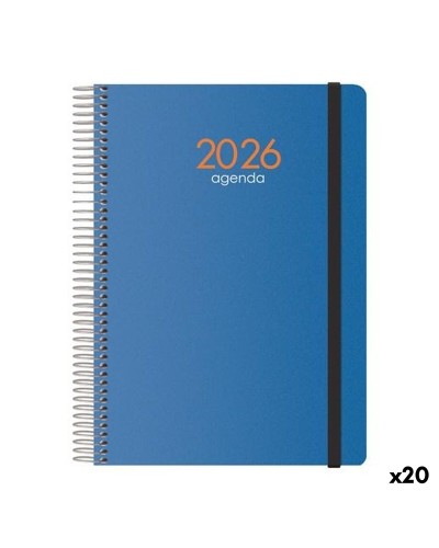 Agenda DOHE SYNCRO Bleu 1/4 15 x 21 cm 2026 (20 Unités)