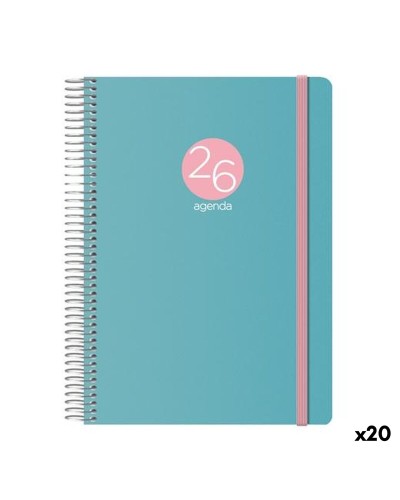 Agenda DOHE MEMPHIS Groen 1/4 15 x 21 cm 2026 (20 Stuks)