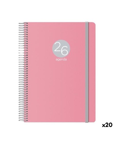 Agenda DOHE MEMPHIS Rosa 1/4 15 x 21 cm 2026 (20 Unità)