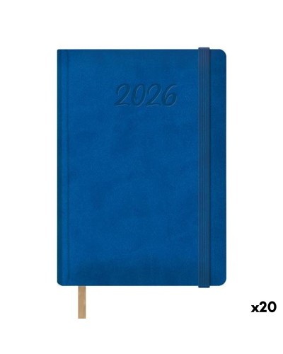 Agenda DOHE SAMBA Bleu 1/4 15 x 21 cm 2026 (20 Unités)