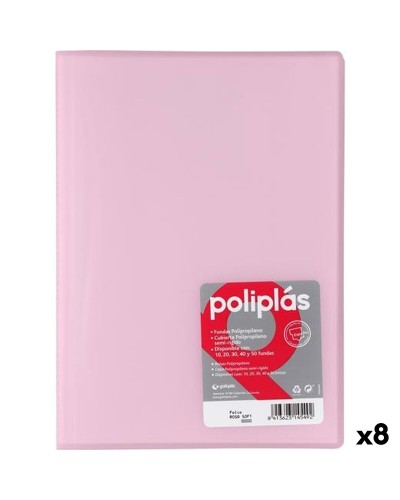 Classificatore Documenti Grafoplas POLIPLÁS Rosa A4 (8 Unità)