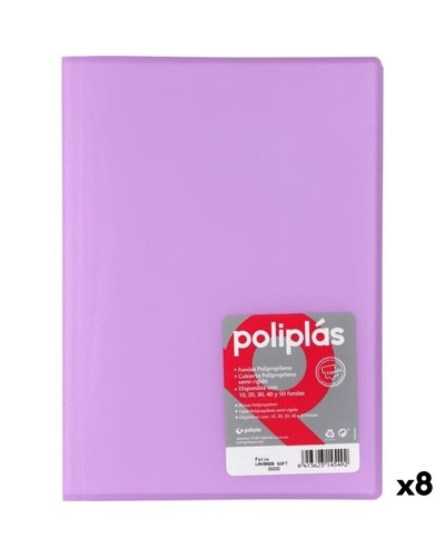 Organiser Map Grafoplas POLIPLÁS Lavendel A4 (8 Stuks)