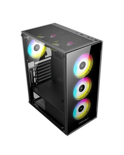 Case computer desktop ATX KEEP OUT XC-210 GLASS Nero