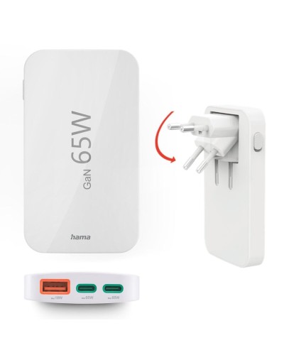 Wall Charger Hama 00201976 White 65 W
