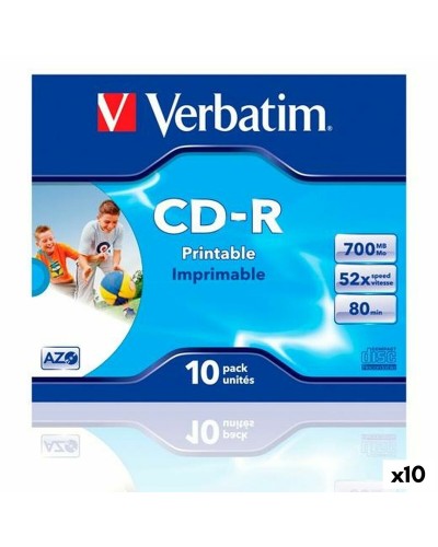 CD-R Verbatim CD-R AZO 700 MB 52x 10 Pièces (10 Unités)