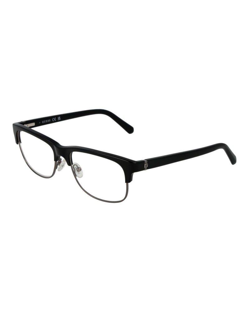 Guess GU50081: Montatura Occhiali Donna, Misura 55, Nero Lucido