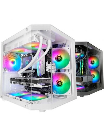 Caja Semitorre ATX Mars Gaming MC3TLITEW Blanco