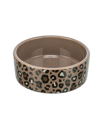 Comedero para Perro Trixie Leo Marrón Cerámica Ø 12 cm 300 ml