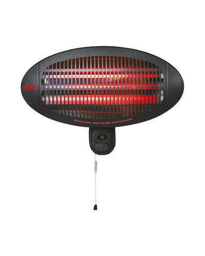 Kvartsilämmitin EDM 07090 07090 Musta 2000 W 49,6 x 15,6 x 24,2 cm
