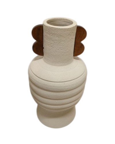 Vas Home ESPRIT Brun Beige Terrakota n Mangoträ 28 x 28 x 33 cm