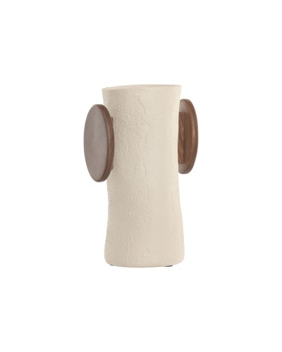Vase Home ESPRIT Marron Beige Bois de manguier Papier mâché