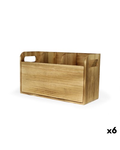 Pot voor Keukengerei My Bar Hout 30 x 11,2 x 17 cm (6 Stuks)