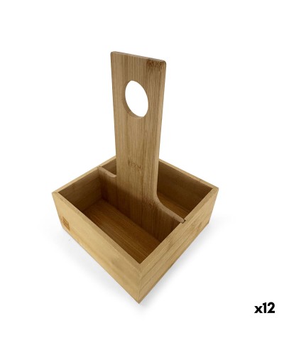 Kryddhylla i bambu My Bar Bambu 15 x 15 x 22 cm (12 antal)