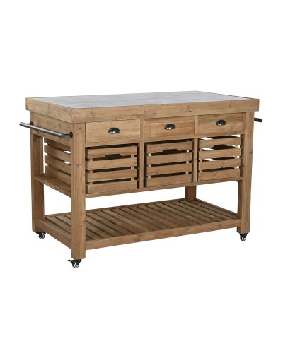 Meuble de cuisine Home ESPRIT Noir Naturel 142 x 75 x 96 cm