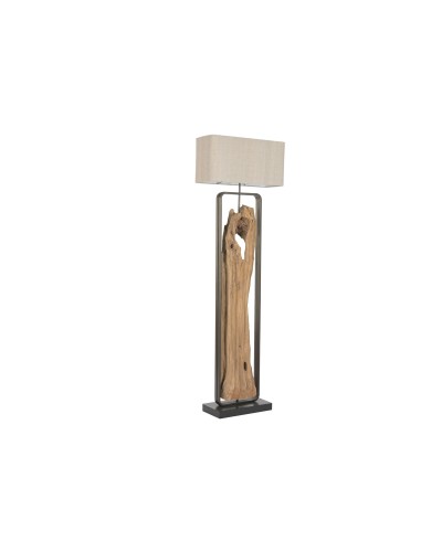 Lampadaire Home ESPRIT Noir Beige Naturel 220 V 60 X 25 X 192 CM