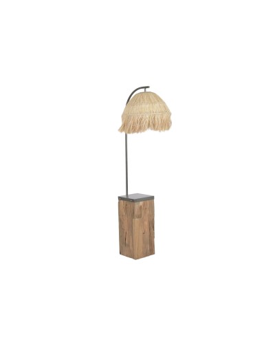 Lampada da Terra Home ESPRIT Marrone Nero Naturale 220 V 57 X 55 X 160 CM