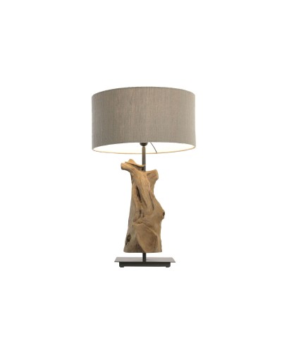 Desk lamp Home ESPRIT Black Beige Natural 50 W 220 V