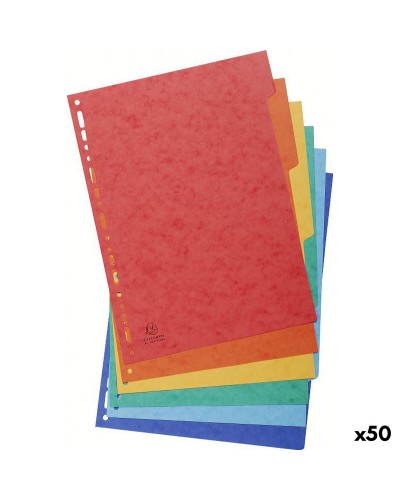 Separadores Exacompta NATURE FUTURE Multicolor A4 (50 Unidades)