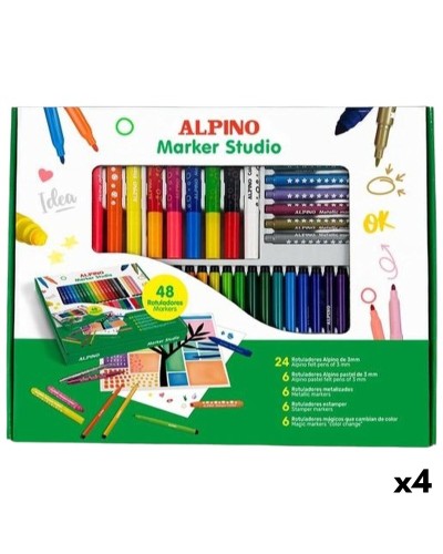 Marker-Set Alpino MARKER STUDIO Bunt 48 Stücke (4 Stück)